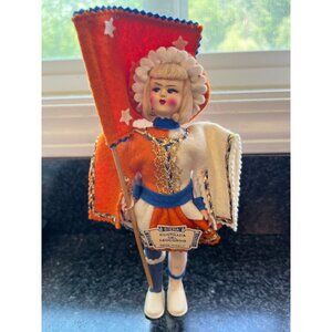 Vtg 1965 Siena Contrada Del Leocorno Doll Made In Italy Eros Florence 8 1/2"